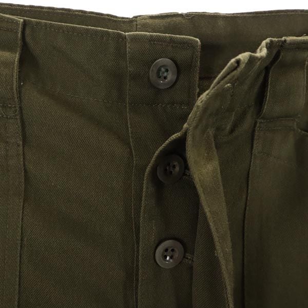 オーストリア軍 90s ミリタリー カーゴパンツ カーキ Austrian Army ボタンフライ ビッグサイズ メンズ_4