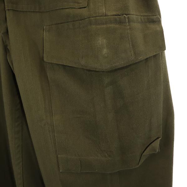 オーストリア軍 90s ミリタリー カーゴパンツ カーキ Austrian Army ボタンフライ ビッグサイズ メンズ_5