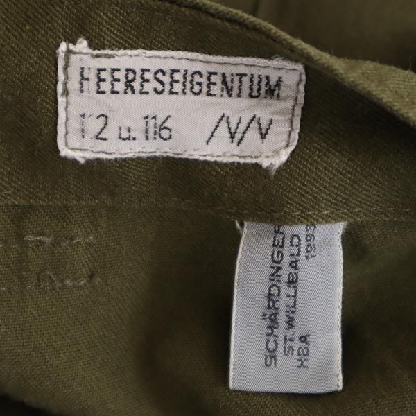 オーストリア軍 90s ミリタリー カーゴパンツ カーキ Austrian Army ボタンフライ ビッグサイズ メンズ_6