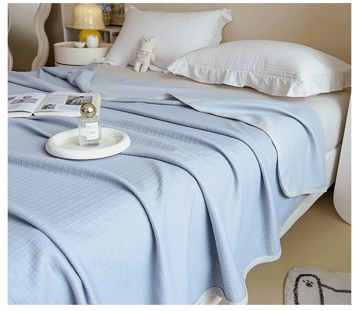 コットン ブランケット 綿100％ ダブル キング 綿毛布 夏掛け 肌掛け 綿 やわらか やさしい 肌触り おしゃれ 北欧 洗える 冷房対策 夏布団 寝具 200X230cm