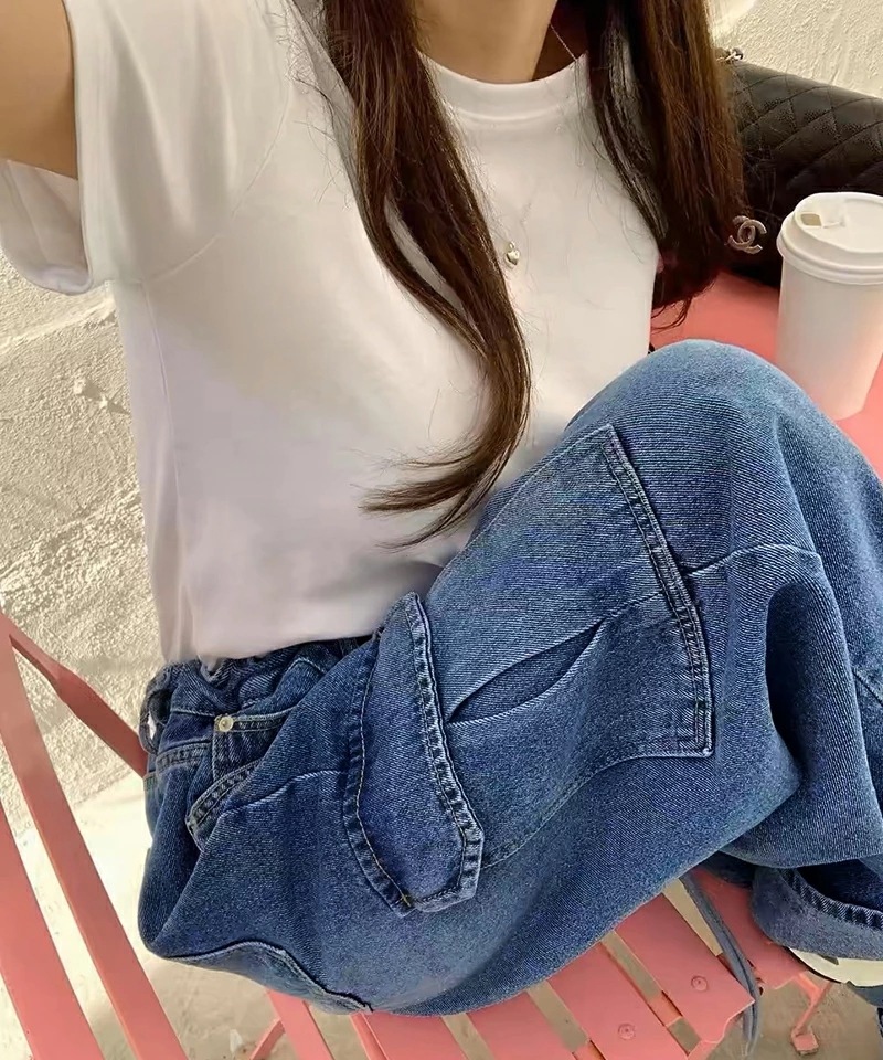 【9/25！クーポンで3,870円】 デニムパンツ デニムカーゴパンツ レディース ワイド デニム カーゴ パンツ カーゴパンツ オシャレ ワイドデニム 大きいサイズ ワイドパンツ ドローコード ジー