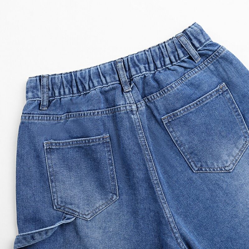 【9/25！クーポンで3,870円】 デニムパンツ デニムカーゴパンツ レディース ワイド デニム カーゴ パンツ カーゴパンツ オシャレ ワイドデニム 大きいサイズ ワイドパンツ ドローコード ジー