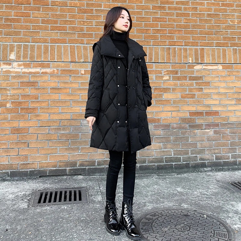 冬アウターひと足お先にボア2025 冬 ニュースタイル 体型カバー ウエスト引き締め セミロング 中綿コート 着痩せ 気質 厚手 中綿コート 防寒カジュア2025はボアで決まり人気ボアアウターキルティ