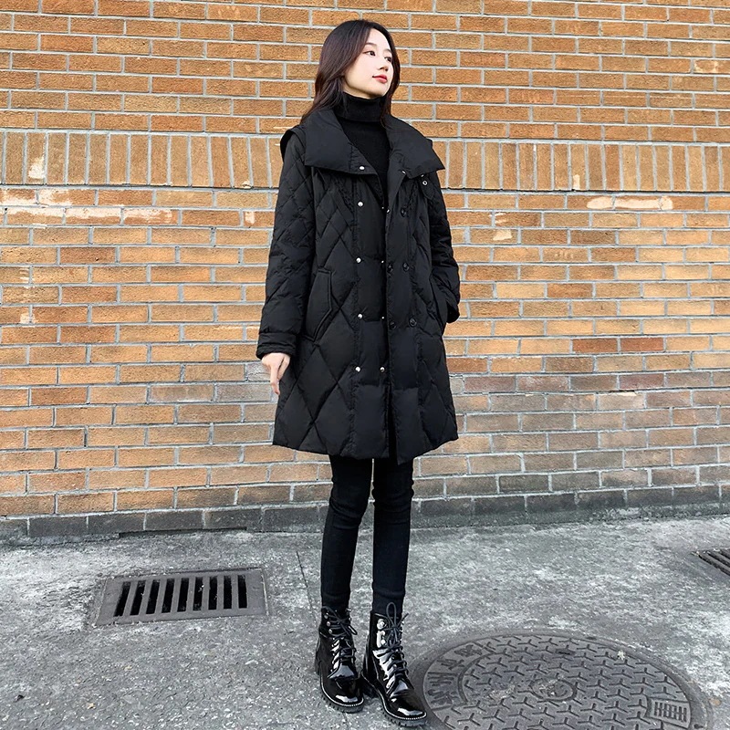 冬アウターひと足お先にボア2025 冬 ニュースタイル 体型カバー ウエスト引き締め セミロング 中綿コート 着痩せ 気質 厚手 中綿コート 防寒カジュア2025はボアで決まり人気ボアアウターキルティ
