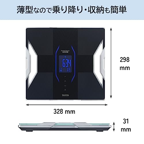 タニタ 体組成計 スマホ 日本製 ブラック RD-912 BK 医療分野の技術搭載/