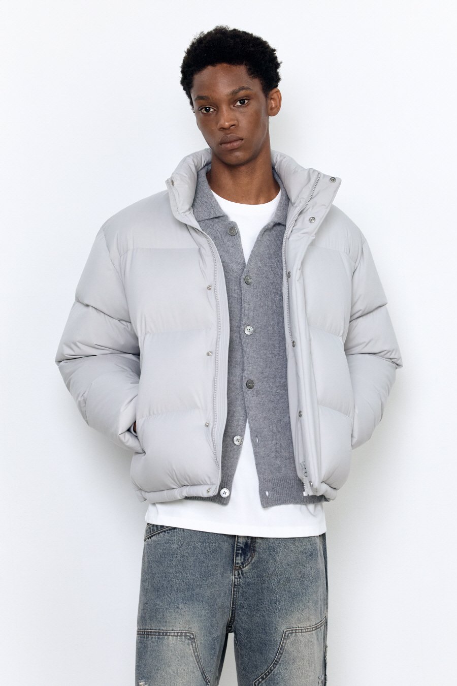 【INSILENCE】 ESSENTIAL DOWN JACKET : GREY