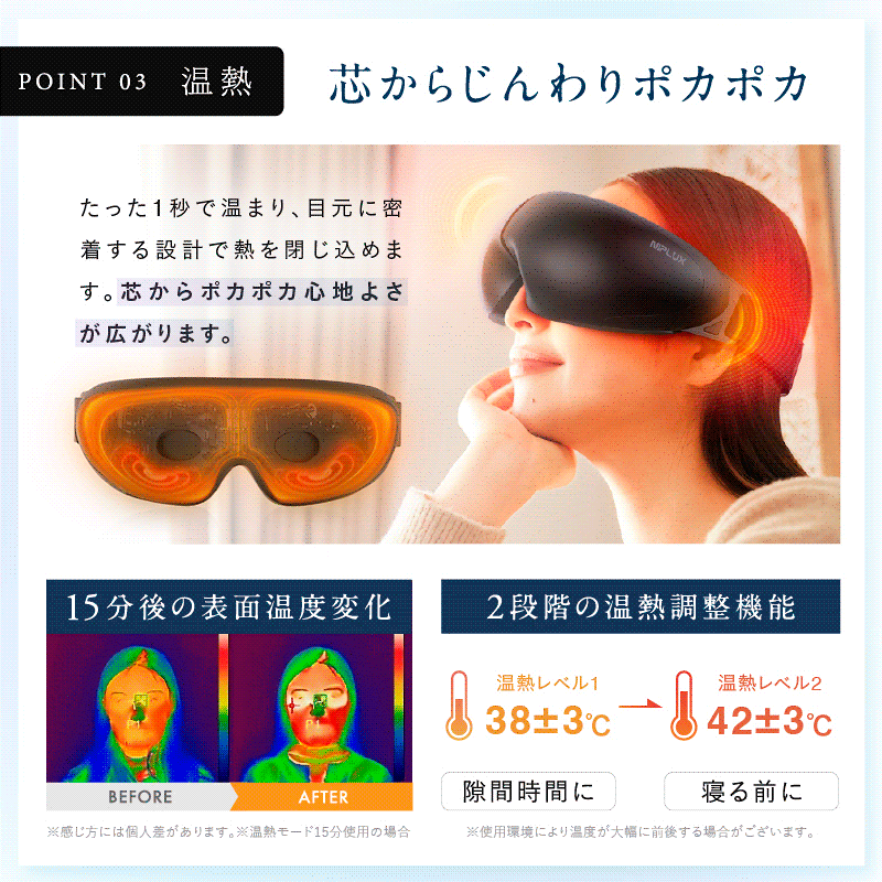 目元エステ アイマスク マッサージ 目元エステ アイウォーマー