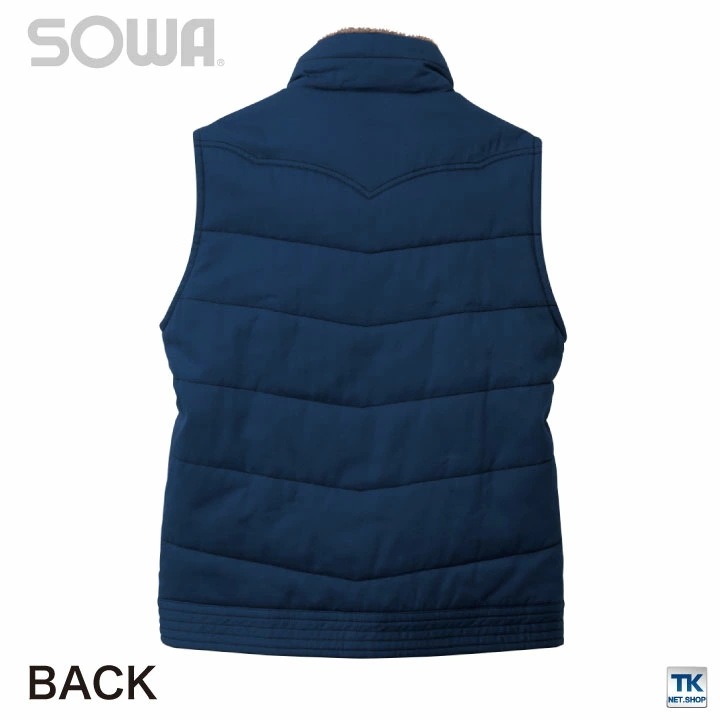 防寒ベスト 防寒服 防寒着 防寒チョッキ 綿100％ 秋冬 SOWA /sw-5506-b