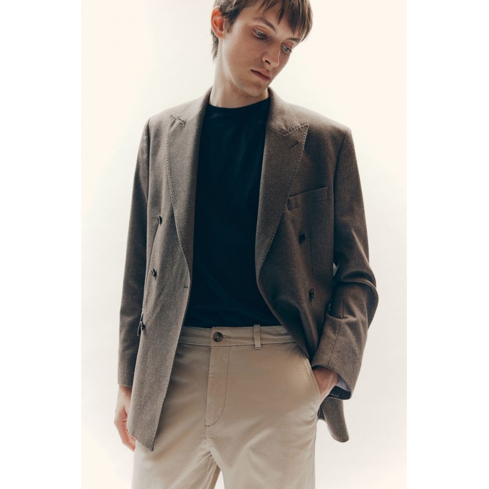 H&M コットンチノパンツスリムフィットベージュ H&M コットンチノパンツスリムフィットベージュ