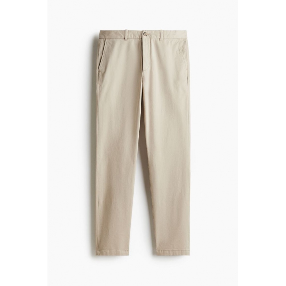 H&M コットンチノパンツスリムフィットベージュ H&M コットンチノパンツスリムフィットベージュ