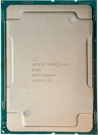 Intel Xeon Gold 6138T SR3B5 20C 2GHz 2.7/3.7GHz 27.5MB 125W LGA3647 DDR4-2666_1