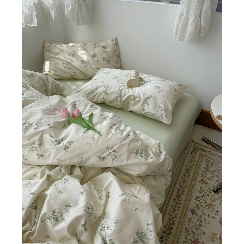 布団カバーセット グリーン 花柄 可愛い コットン100% 韓国風 掛け布団カバー 寝具カバーセット 3点セット 4点セット シングル セミダブル ダブル ベージュ ベッド用品 綿100% 敷カバー 布団カバーセット グリーン 花柄 可愛い コットン100% 韓国風 掛け布団カバー 寝具カバーセット 3点セット 4点セット シングル セミダブル ダブル ベージュ ベッド用品 綿100% 敷カバー