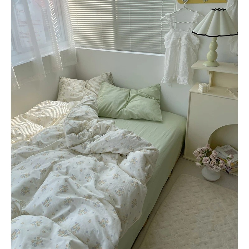 布団カバーセット グリーン 花柄 可愛い コットン100% 韓国風 掛け布団カバー 寝具カバーセット 3点セット 4点セット シングル セミダブル ダブル ベージュ ベッド用品 綿100% 敷カバー 布団カバーセット グリーン 花柄 可愛い コットン100% 韓国風 掛け布団カバー 寝具カバーセット 3点セット 4点セット シングル セミダブル ダブル ベージュ ベッド用品 綿100% 敷カバー