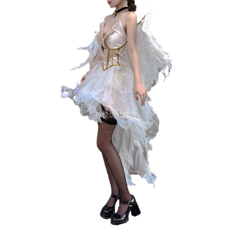 【即納】セクシー純欲天使ハロウィーン衣装ホラー悪魔ゴシック悪魔クラブバーdsワンピース 【即納】セクシー純欲天使ハロウィーン衣装ホラー悪魔ゴシック悪魔クラブバーdsワンピース