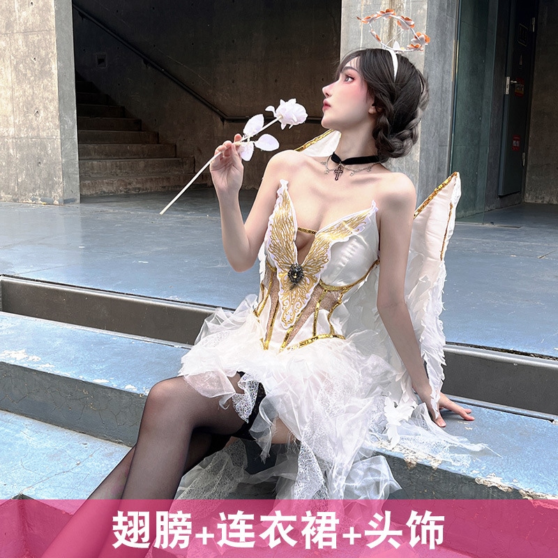 【即納】セクシー純欲天使ハロウィーン衣装ホラー悪魔ゴシック悪魔クラブバーdsワンピース 【即納】セクシー純欲天使ハロウィーン衣装ホラー悪魔ゴシック悪魔クラブバーdsワンピース