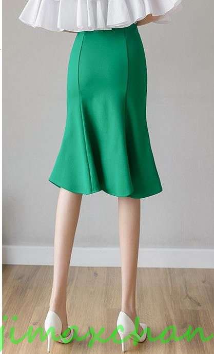 サマー　ペプラムスカート　ガウンワンピース ミディアム丈 ミモレ丈　レディース　ミディアム丈 　無地　タイトスカートキシスカート　フレア　フォーマル