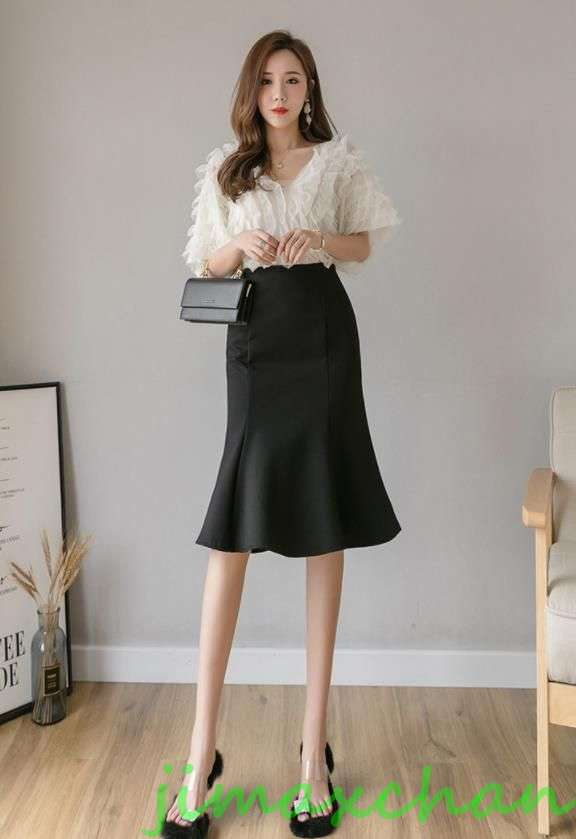 サマー　ペプラムスカート　ガウンワンピース ミディアム丈 ミモレ丈　レディース　ミディアム丈 　無地　タイトスカートキシスカート　フレア　フォーマル