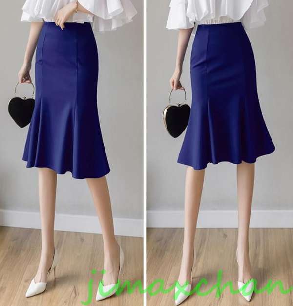 サマー　ペプラムスカート　ガウンワンピース ミディアム丈 ミモレ丈　レディース　ミディアム丈 　無地　タイトスカートキシスカート　フレア　フォーマル