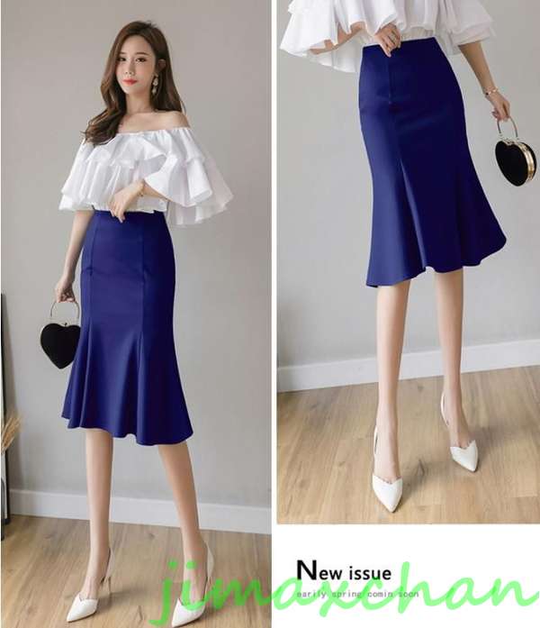 サマー　ペプラムスカート　ガウンワンピース ミディアム丈 ミモレ丈　レディース　ミディアム丈 　無地　タイトスカートキシスカート　フレア　フォーマル