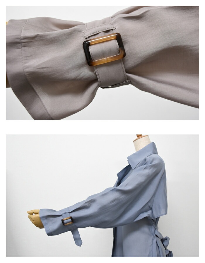 風を纏ってふわりと揺れる!シアートレンチコート 風を纏ってふわりと揺れる!シアートレンチコート