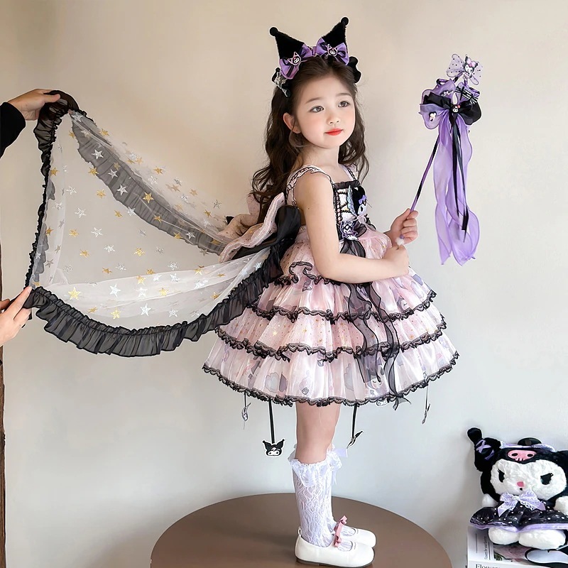 新型 キャラクター 春夏 キッズtシャツ 上下2点セット 半袖Tシャツ 子供服 韓国ファッション ハローキティ シナモロール クロミちゃんマイメロワンピース37
