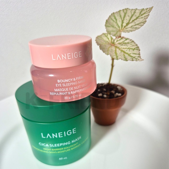 [2種セット構成] バウンシーアンドファームアイスリーピングマスク20g+ シカスリーピングマスク60ml 韓国ナイトパック 肌荒れ予防 ハリケア 寝ながらスキンケア 肌ストレスケア