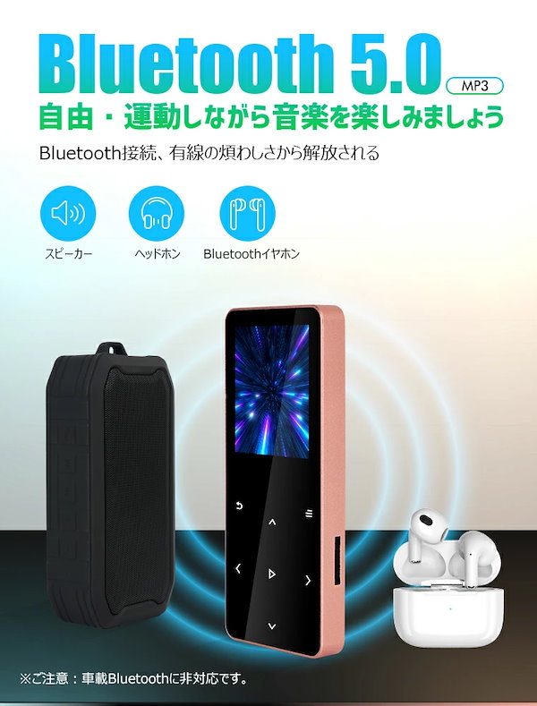 MP3プレーヤー Bluetooth5.3 内蔵32GB AGPTEK ウォークマン HIFI