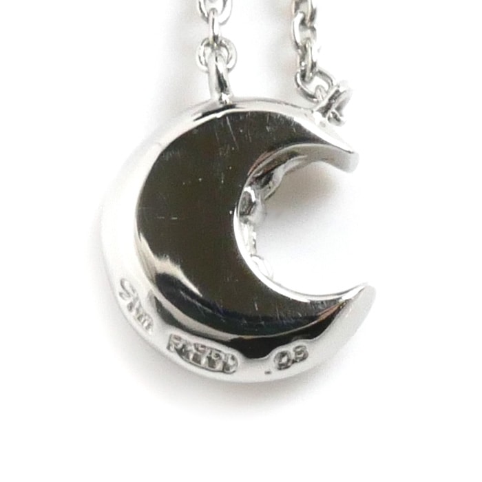 STAR JEWELRY スタージュエリー Pt950プラチナ ダイヤ ネックレス ダイヤモンド0.08ct 2.6g 43cm 月 三日月 レディース 中古 美品 STAR JEWELRY スタージュエリー Pt950プラチナ ダイヤ ネックレス ダイヤモンド0.08ct 2.6g 43cm 月 三日月 レディース 中古 美品