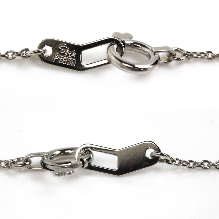 STAR JEWELRY スタージュエリー Pt950プラチナ ダイヤ ネックレス ダイヤモンド0.08ct 2.6g 43cm 月 三日月 レディース 中古 美品 STAR JEWELRY スタージュエリー Pt950プラチナ ダイヤ ネックレス ダイヤモンド0.08ct 2.6g 43cm 月 三日月 レディース 中古 美品