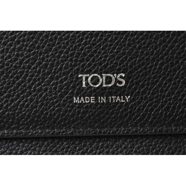 財布 三つ折り TOD S 長財布 レザー ブラック/ピンク 財布 三つ折り TOD S 長財布 レザー ブラック/ピンク