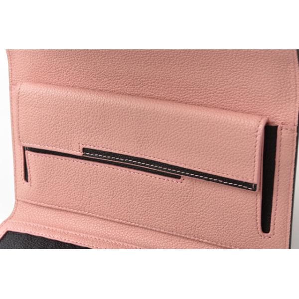 財布 三つ折り TOD S 長財布 レザー ブラック/ピンク 財布 三つ折り TOD S 長財布 レザー ブラック/ピンク
