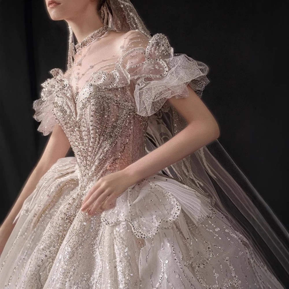 ウェディングドレス サテン生地 刺繍 結婚式 ドレス ウェディングドレス パーティードレス 演奏会 発表会 結婚式 ワンピースウェディングドレス パーティードレス 花嫁ドレス ベアトップ ロングドレス_4