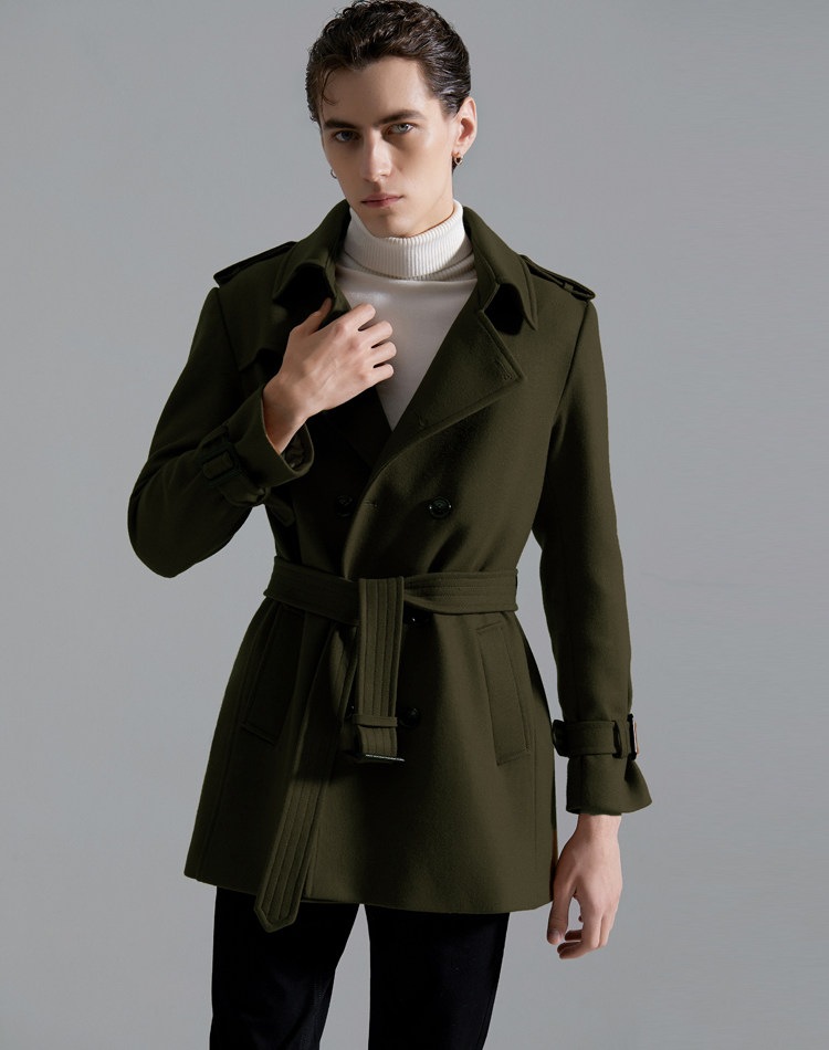 チェスターコート メンズ 仕事 通勤 大きいサイズ アウター ウール メンズ 冬服 秋服 スーツ アウター 防寒 体型カバー ベルト付き ビジネス カジュアル_9