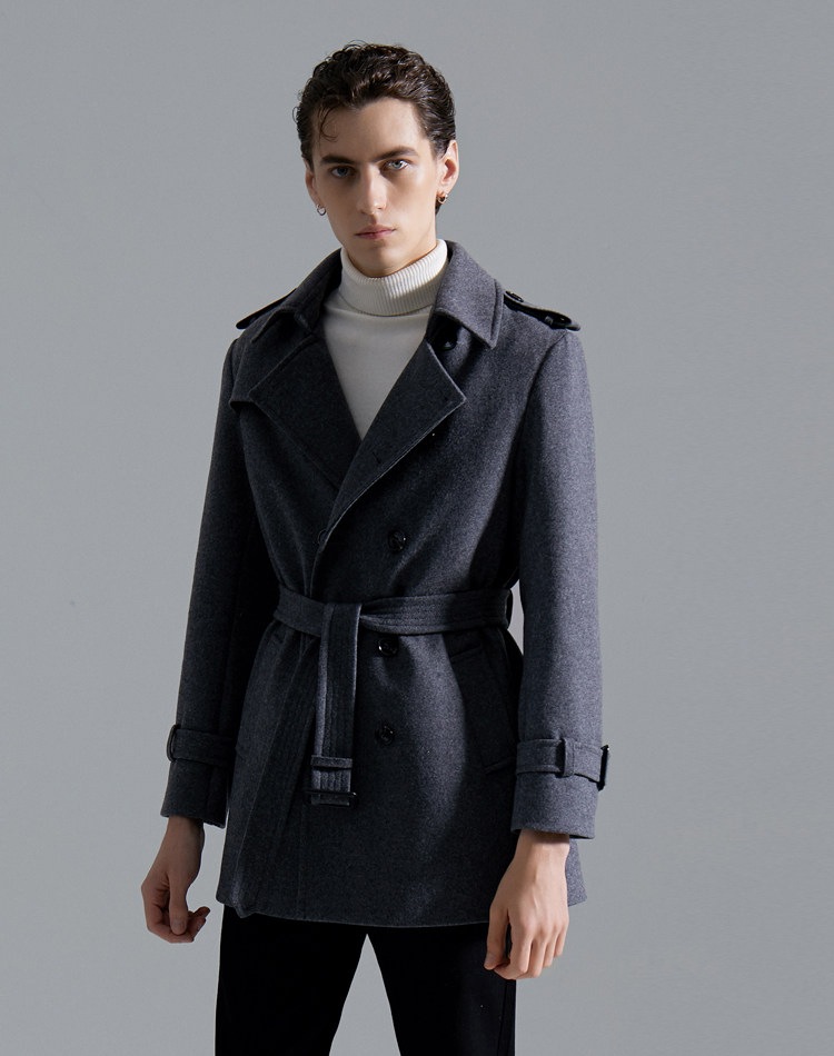チェスターコート メンズ 仕事 通勤 大きいサイズ アウター ウール メンズ 冬服 秋服 スーツ アウター 防寒 体型カバー ベルト付き ビジネス カジュアル_14