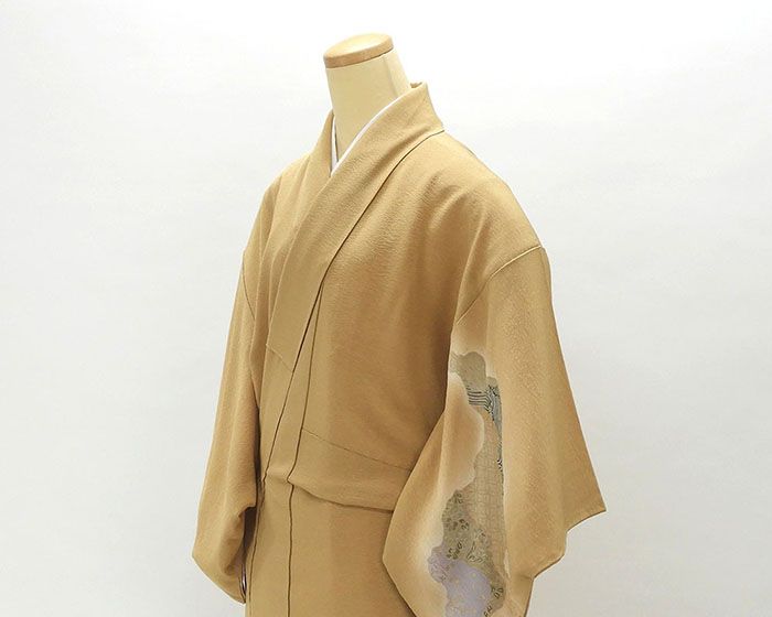 訪問着 正絹 京友禅摺り染 樽本伊勢蔵作 身丈152cm 裄丈63.5cm 付下訪問着 リサイクル 着物 b0186_2