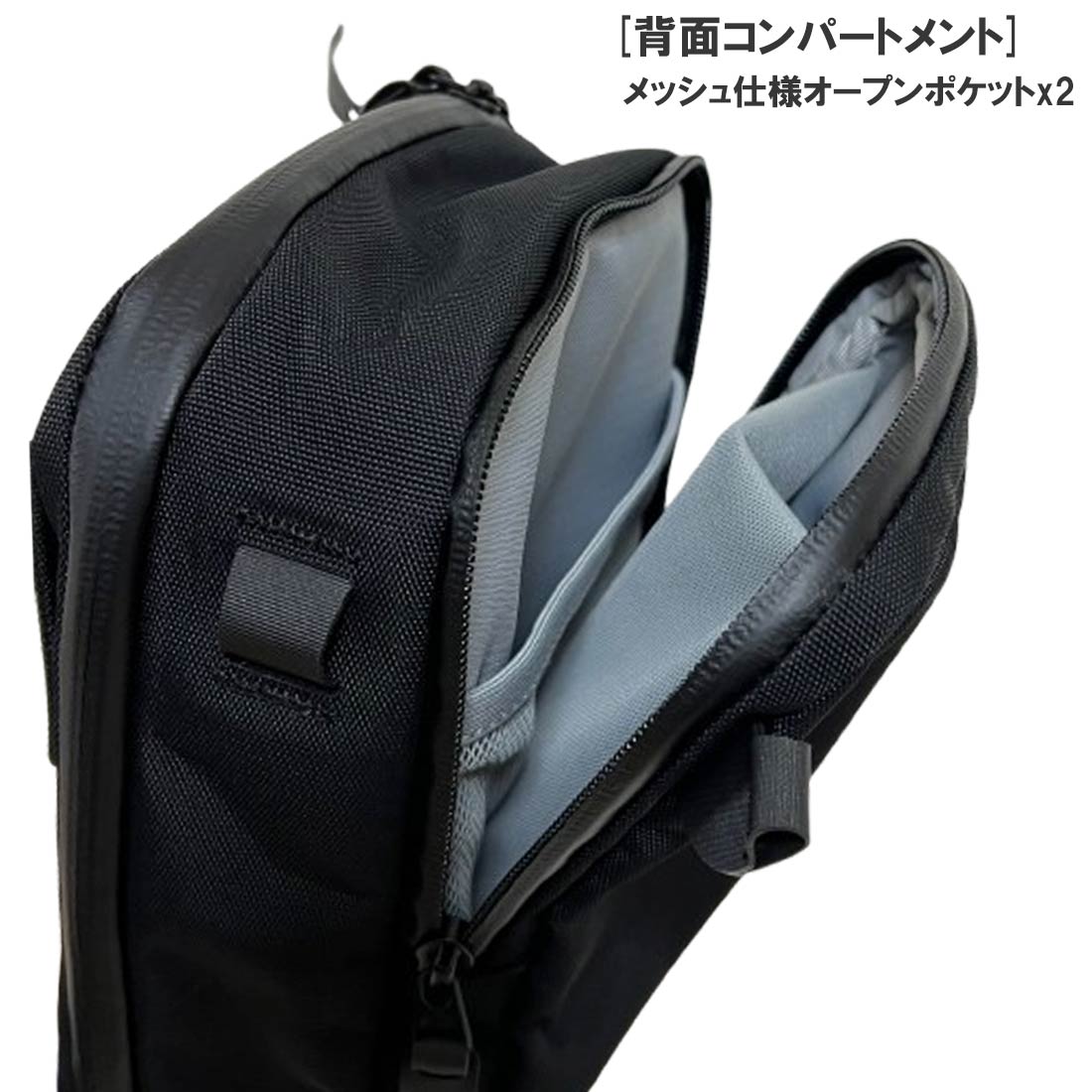 Black Ember コンパック ショルダーバッグ ボディバッグ ポーチ 多機能 ガジェット オーガナイザー ブラック 旅行 KOMPAK 5L 90000_5