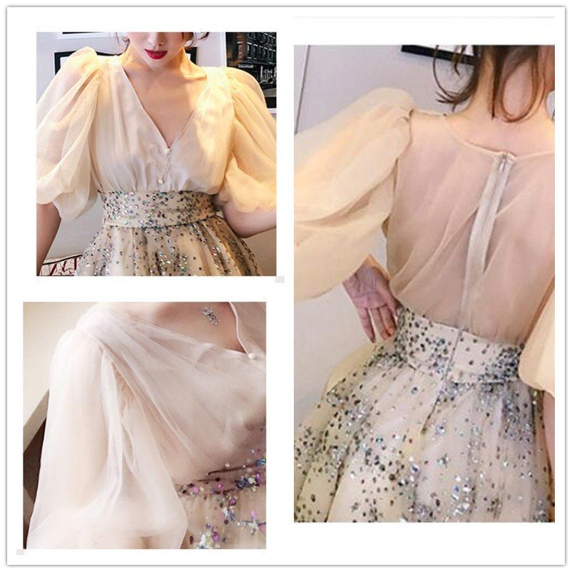 ミニドレス パーディードレス 袖あり aライン 上品 ウエディングドレス お姫様ドレス ステージ衣装 ミニドレス パーディードレス 袖あり aライン 上品 ウエディングドレス お姫様ドレス ステージ衣装