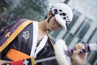 109ONE PIECE ワンピース ワノ国 トラファルガーロー 浴衣 コスプレ衣装 暗紋設計 コスチューム ハロウィン 変装 仮装_7