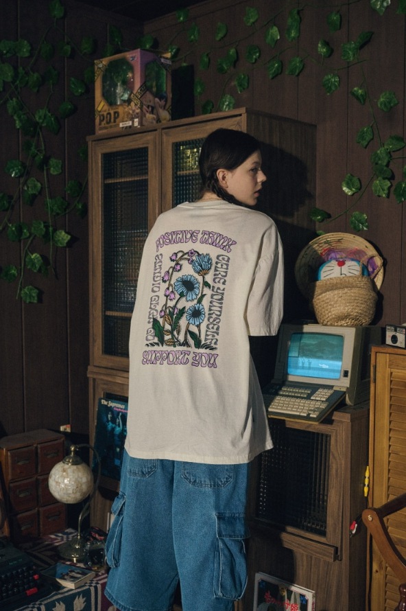 【CPGN STUDIO】 Caming Flower Short Sleeve Tee