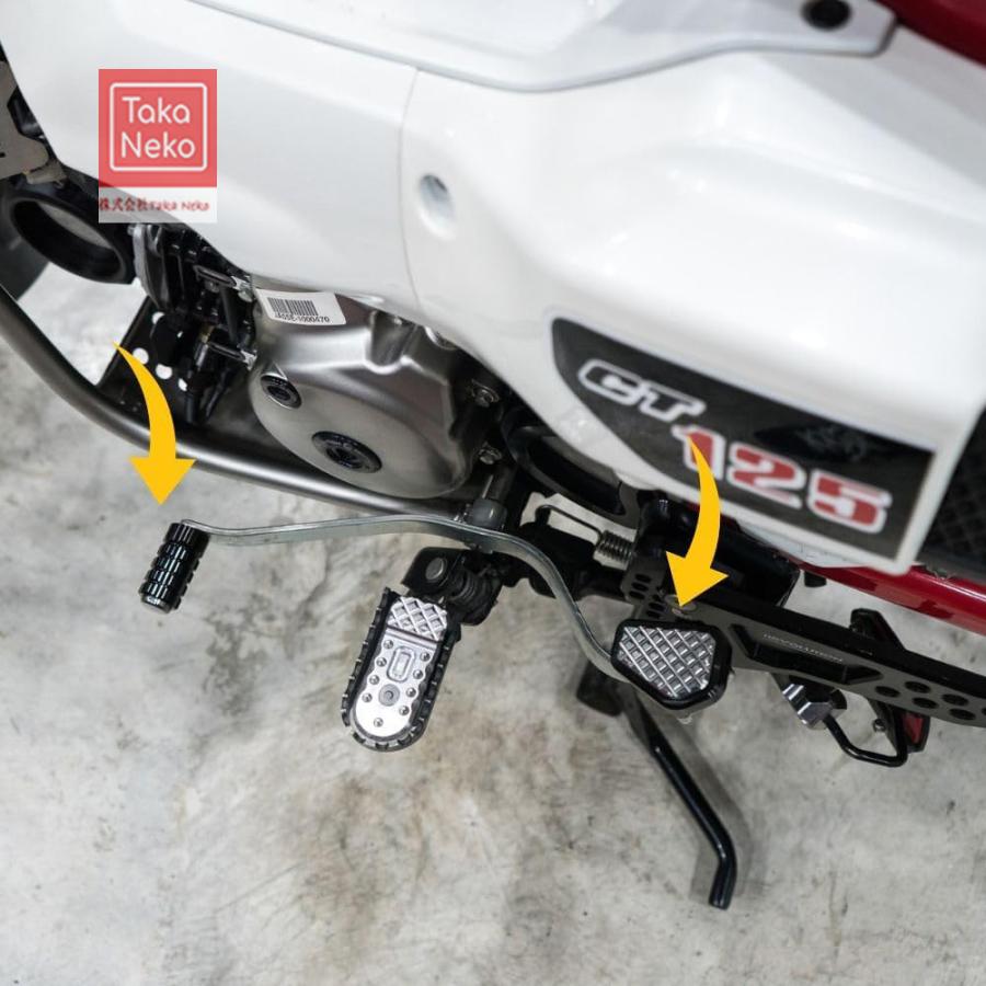 ホンダハンターカブCT125用シフトペダル前後セット / FR+RR Gear Pedals Cover CT125 JA55 JA65_6