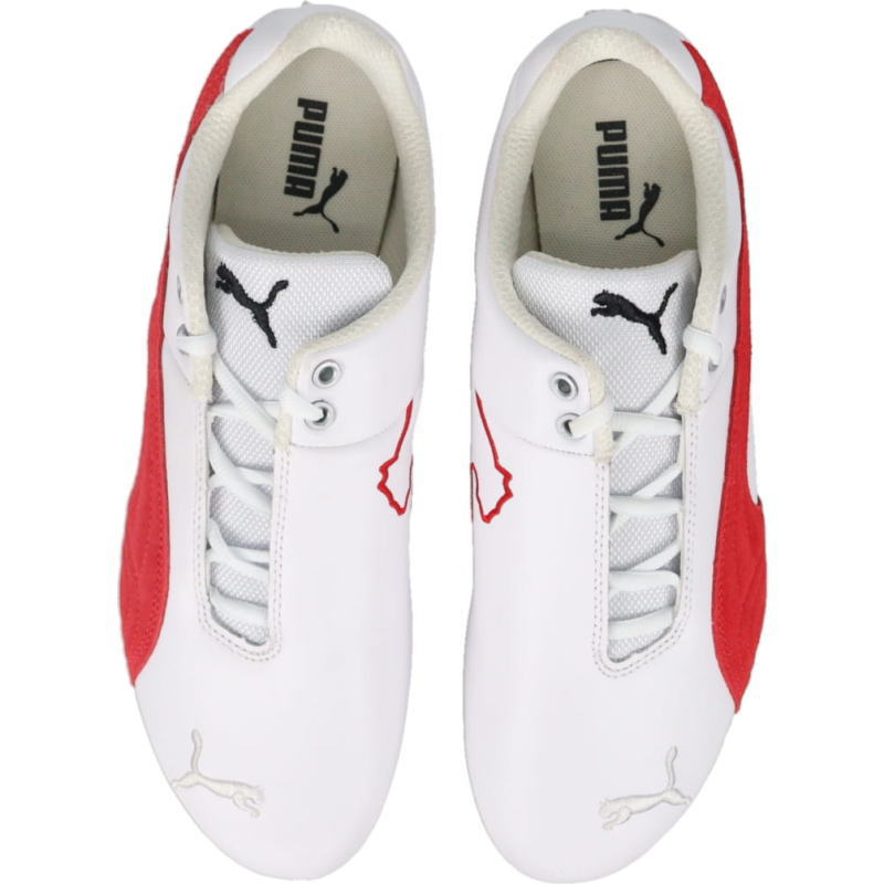 フェラーリ フューチャー キャット OG ドライビングシューズ ホワイト/ロッソコルサ 308585 02