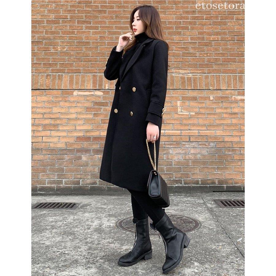 の入荷 チェスターコート ロング丈 レディース 秋 冬 ラシャ コート アウター 黒 ウール混コート ロングコート 着痩せ お洒落 上品 大人 体型カバー 通勤 OL の入荷 チェスターコート ロング丈 レディース 秋 冬 ラシャ コート アウター 黒 ウール混コート ロングコート 着痩せ お洒落 上品 大人 体型カバー 通勤 OL