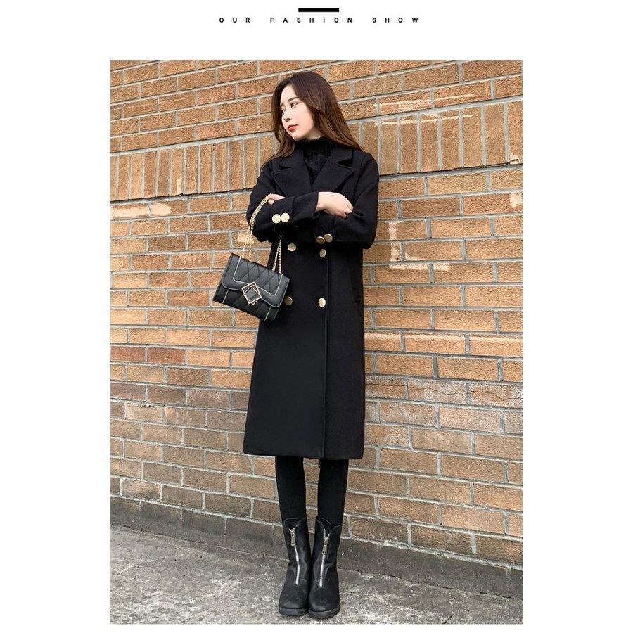 の入荷 チェスターコート ロング丈 レディース 秋 冬 ラシャ コート アウター 黒 ウール混コート ロングコート 着痩せ お洒落 上品 大人 体型カバー 通勤 OL の入荷 チェスターコート ロング丈 レディース 秋 冬 ラシャ コート アウター 黒 ウール混コート ロングコート 着痩せ お洒落 上品 大人 体型カバー 通勤 OL