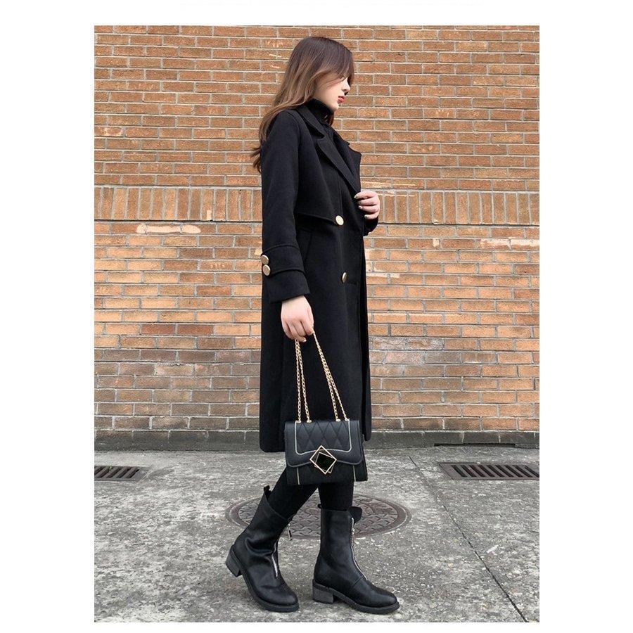 の入荷 チェスターコート ロング丈 レディース 秋 冬 ラシャ コート アウター 黒 ウール混コート ロングコート 着痩せ お洒落 上品 大人 体型カバー 通勤 OL の入荷 チェスターコート ロング丈 レディース 秋 冬 ラシャ コート アウター 黒 ウール混コート ロングコート 着痩せ お洒落 上品 大人 体型カバー 通勤 OL