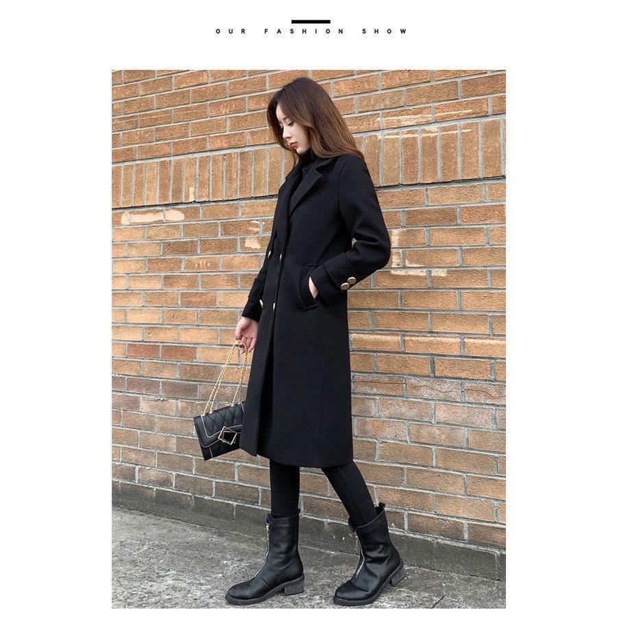 の入荷 チェスターコート ロング丈 レディース 秋 冬 ラシャ コート アウター 黒 ウール混コート ロングコート 着痩せ お洒落 上品 大人 体型カバー 通勤 OL の入荷 チェスターコート ロング丈 レディース 秋 冬 ラシャ コート アウター 黒 ウール混コート ロングコート 着痩せ お洒落 上品 大人 体型カバー 通勤 OL