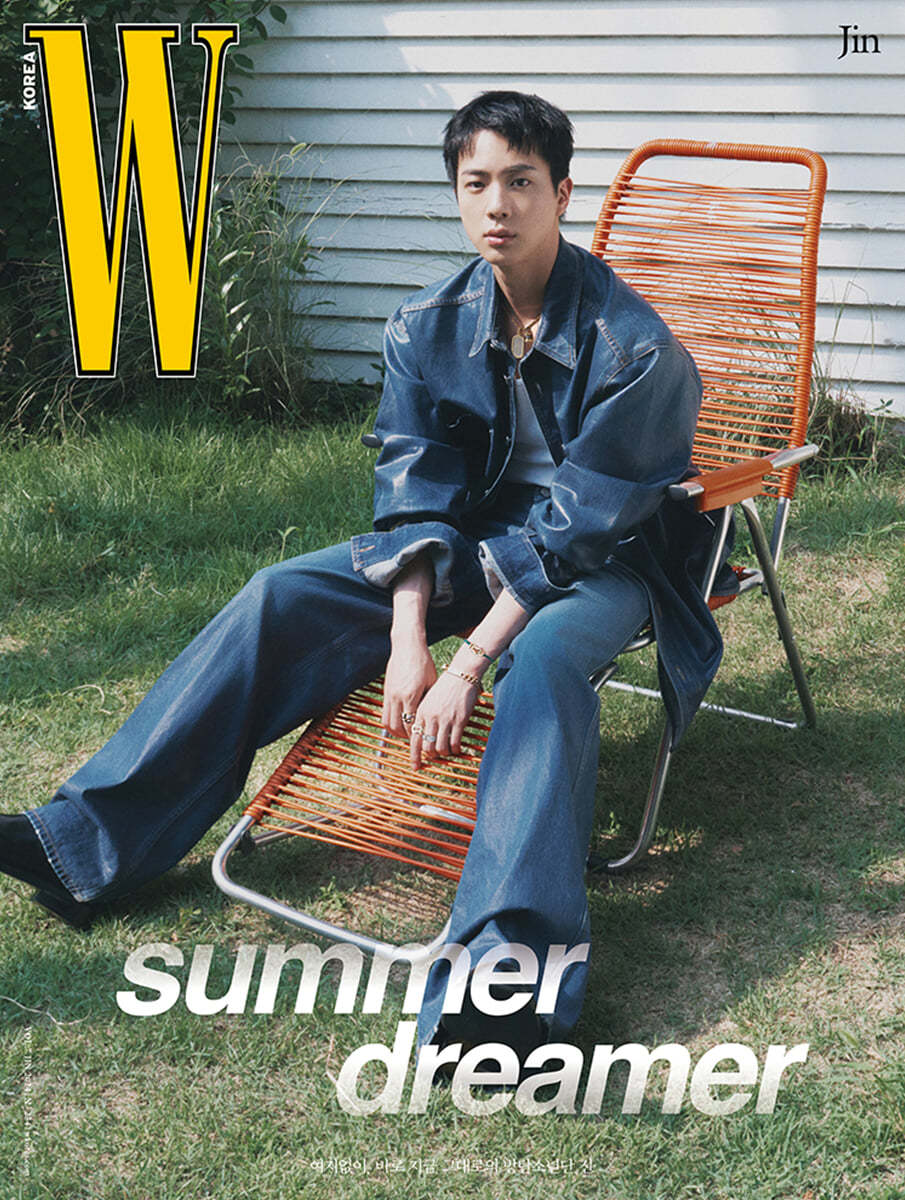 W Vol. 7 Jin 2024 A/B/C型 表紙:BTS ジーンズ カバー3種set