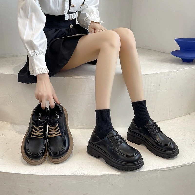 ローファーフラットローファー快適 ローファー レディース シングルシューズ 英伦風 革靴 メリージェーンシューズ 厚底靴 靴