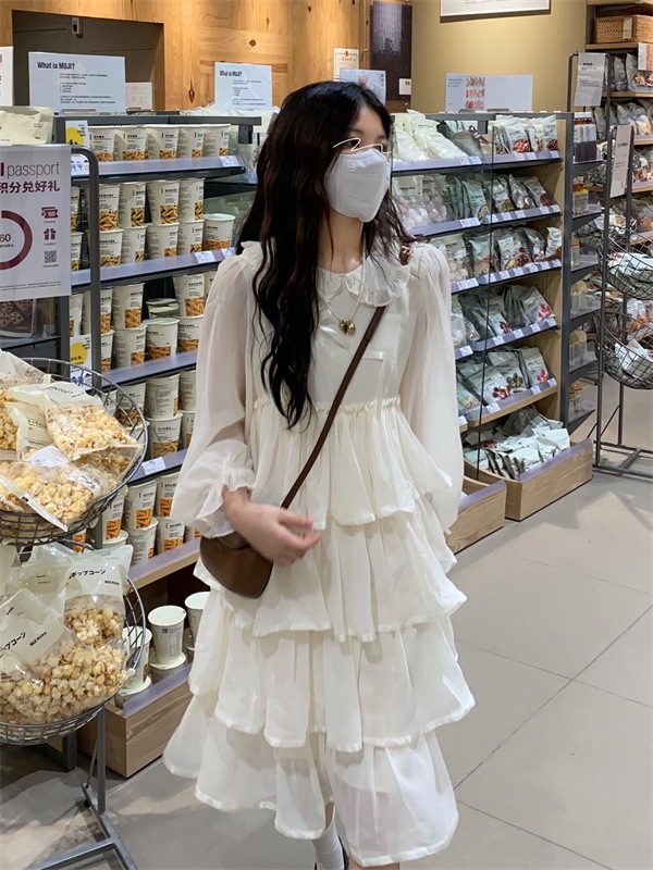 フリルティアードワンピース ワンピース フレアワンピース ミモレ ミモレ丈 袖あり 長袖 ラウンドネック フレア フリル ポリエステル かわいい 大人可愛い きれいめ シンプル カジュアル 大人 上品 フリルティアードワンピース ワンピース フレアワンピース ミモレ ミモレ丈 袖あり 長袖 ラウンドネック フレア フリル ポリエステル かわいい 大人可愛い きれいめ シンプル カジュアル 大人 上品