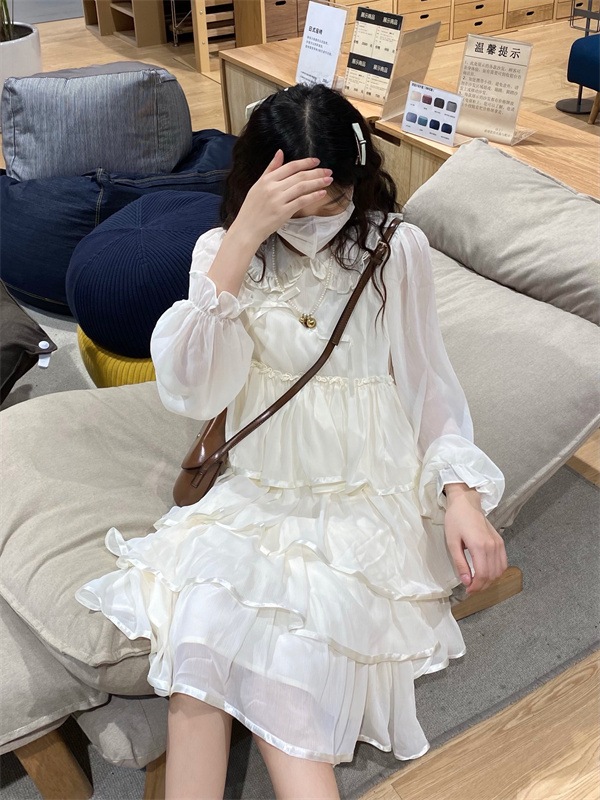 フリルティアードワンピース ワンピース フレアワンピース ミモレ ミモレ丈 袖あり 長袖 ラウンドネック フレア フリル ポリエステル かわいい 大人可愛い きれいめ シンプル カジュアル 大人 上品 フリルティアードワンピース ワンピース フレアワンピース ミモレ ミモレ丈 袖あり 長袖 ラウンドネック フレア フリル ポリエステル かわいい 大人可愛い きれいめ シンプル カジュアル 大人 上品