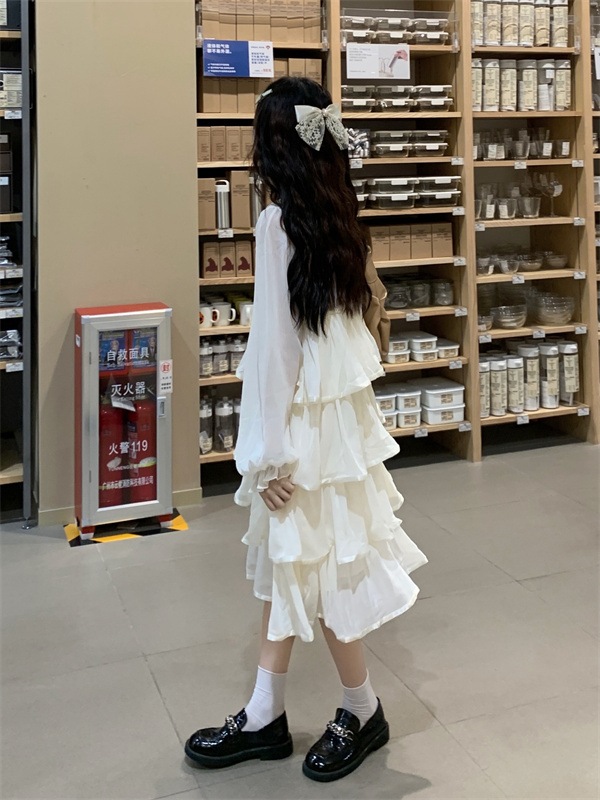 フリルティアードワンピース ワンピース フレアワンピース ミモレ ミモレ丈 袖あり 長袖 ラウンドネック フレア フリル ポリエステル かわいい 大人可愛い きれいめ シンプル カジュアル 大人 上品 フリルティアードワンピース ワンピース フレアワンピース ミモレ ミモレ丈 袖あり 長袖 ラウンドネック フレア フリル ポリエステル かわいい 大人可愛い きれいめ シンプル カジュアル 大人 上品